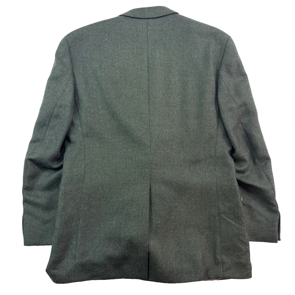 Vtg 90s Chaps Ralph Lauren 40S herringbone alpaca wool blazer jacket sport‎ coat